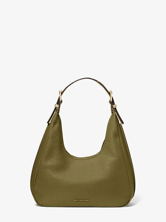 Michael Kors Nolita Small Pebbled Leather Hobo Shoulder Bag Best