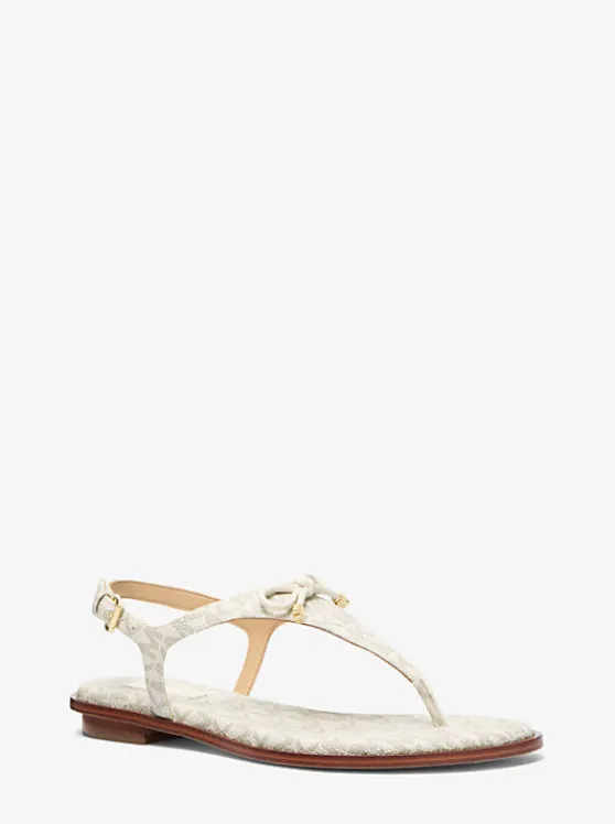 Michael Kors Nori Signature Logo Sandal | VANILLA Flash Sale