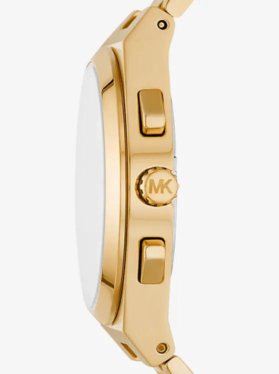 Michael Kors Oversized Lennox -Tone Watch GOLD Fashion