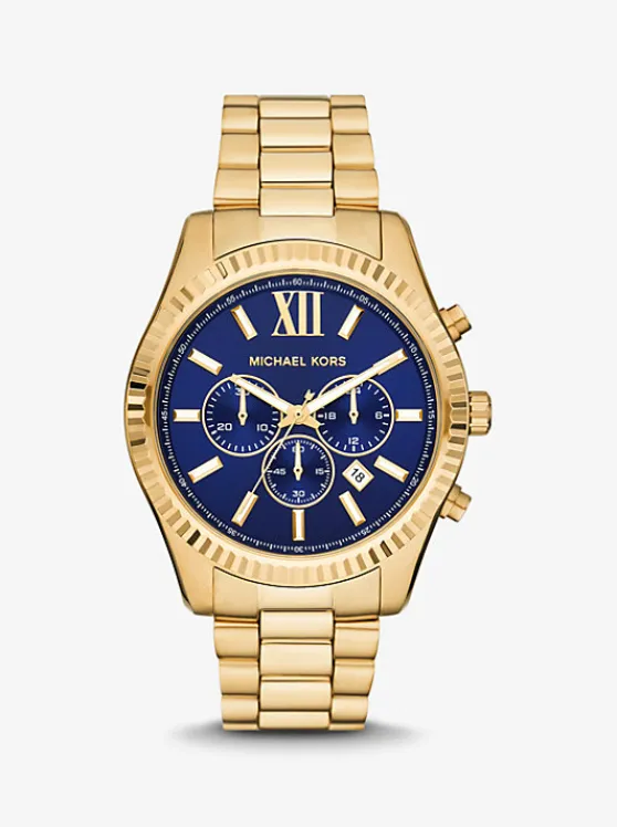 Michael Kors Oversized Lexington -Tone Watch GOLD Shop