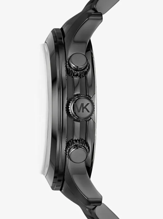 Michael Kors Oversized Runway -Tone Watch BLACK Best Sale