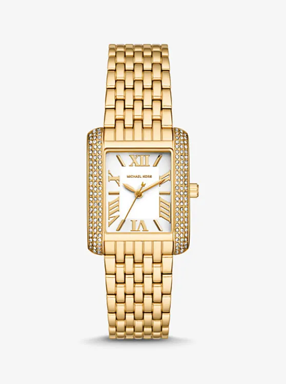 Michael Kors Petite Emery Pavé -Tone Watch GOLD Sale