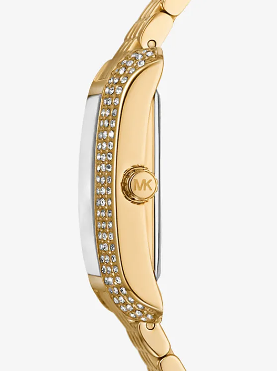 Michael Kors Petite Emery Pavé -Tone Watch GOLD Sale