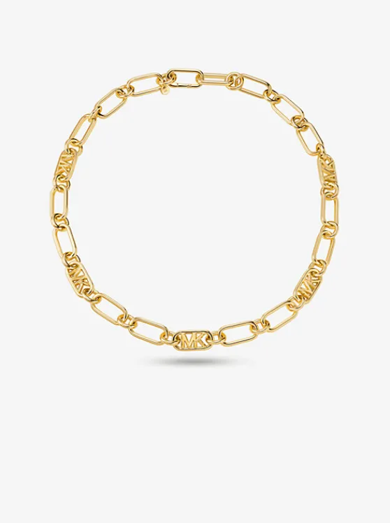 Michael Kors Precious Metal-Plated Brass Chain Link Necklace GOLD Cheap