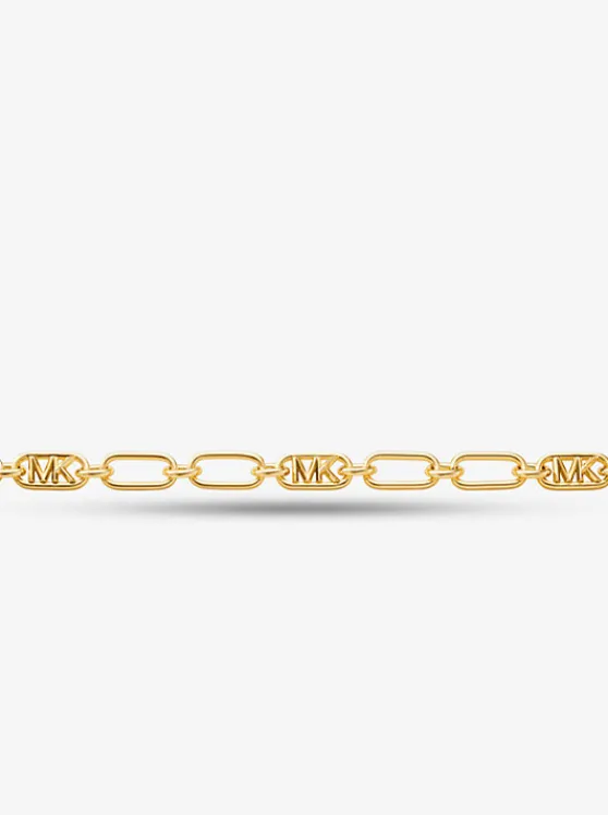 Michael Kors Precious Metal-Plated Brass Chain Link Necklace GOLD Cheap