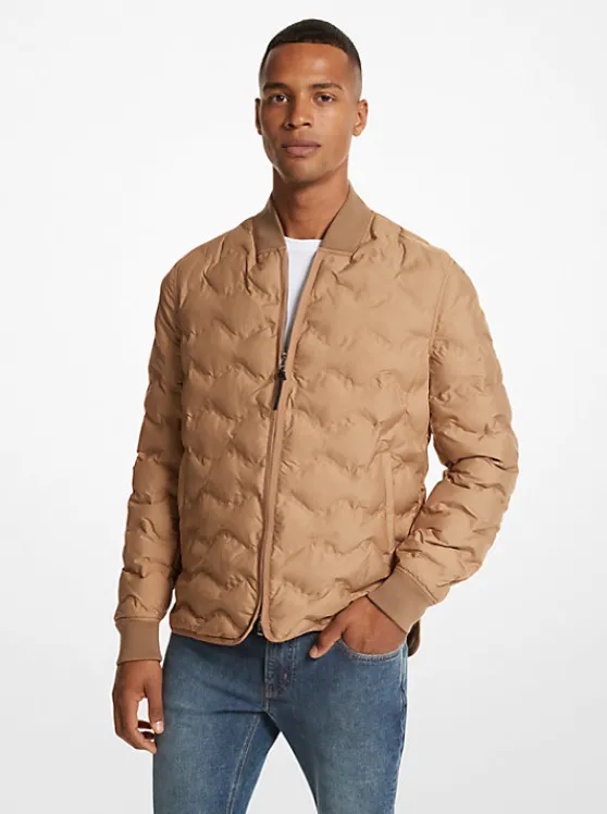 Michael Kors Quilted Jacket DARKCAMEL New