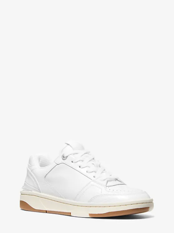 Michael Kors Rebel Leather Sneaker OPTICWHITE Outlet