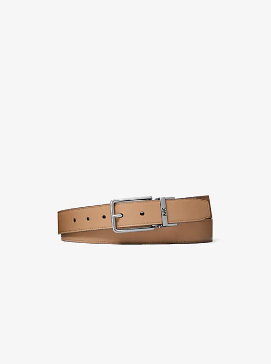 Michael Kors Reversible Belt CAMEL Clearance