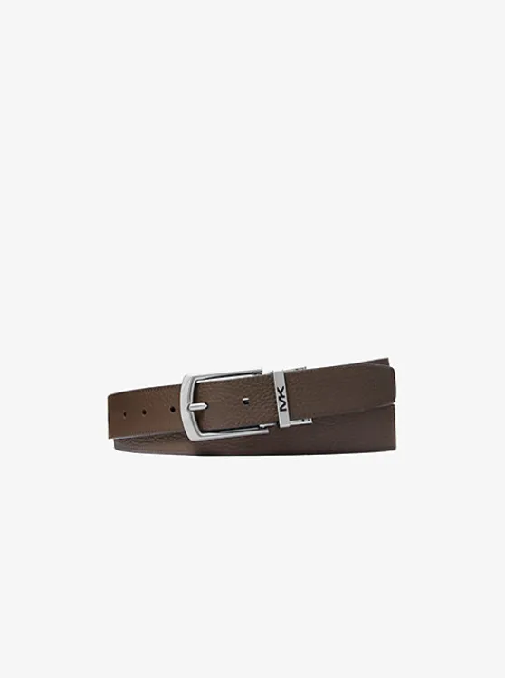 Michael Kors Reversible Pebbled Leather Belt | BLACK Sale