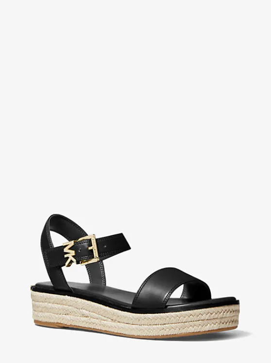 Michael Kors Richie Platform Espadrille Sandal BLACK Sale