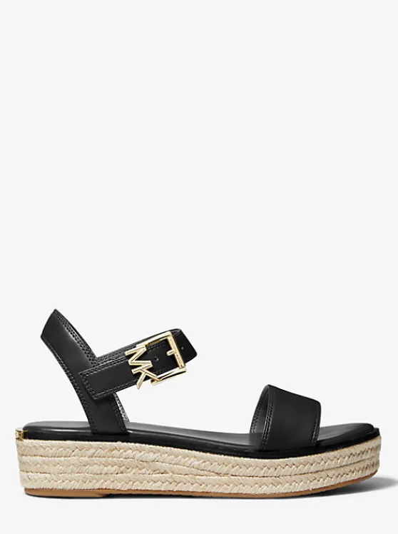 Michael Kors Richie Platform Espadrille Sandal BLACK Sale