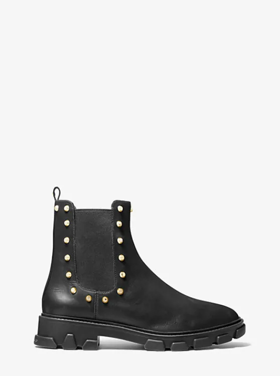 Michael Kors Ridley Astor Stud Leather Boot Best Sale