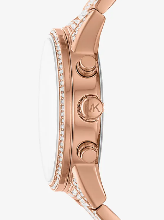 Michael Kors Ritz Pavé Rose Gold-Tone Watch ROSEGOLD Online