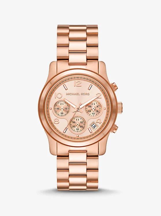 Michael Kors Runway Rose Gold-Tone Watch ROSEGOLD Best Sale