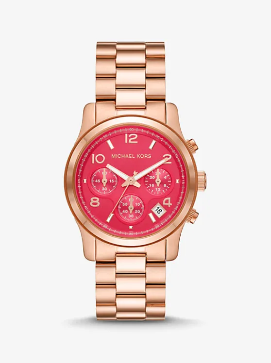 Michael Kors Runway Rose Gold-Tone Watch ROSEGOLD Sale