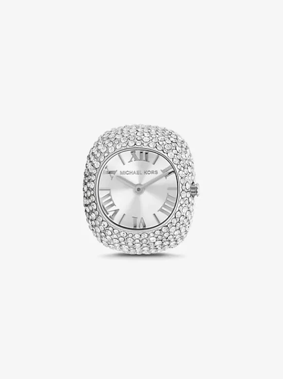 Michael Kors Rylee Pavé -Tone Ring Watch SILVER Online