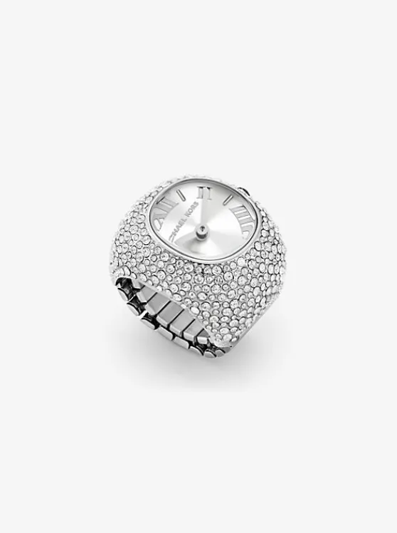 Michael Kors Rylee Pavé -Tone Ring Watch SILVER Online