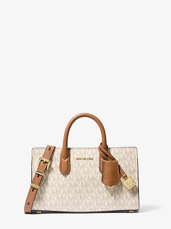 Michael Kors Scarlett Extra-Small Logo Crossbody Bag VANILLA/ACORN Hot