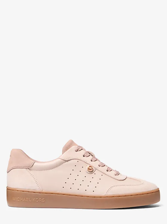 Michael Kors Scotty Leather Sneaker SOFTPINK Flash Sale