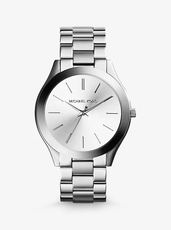 Michael Kors Slim Runway -Tone Watch SILVER Outlet