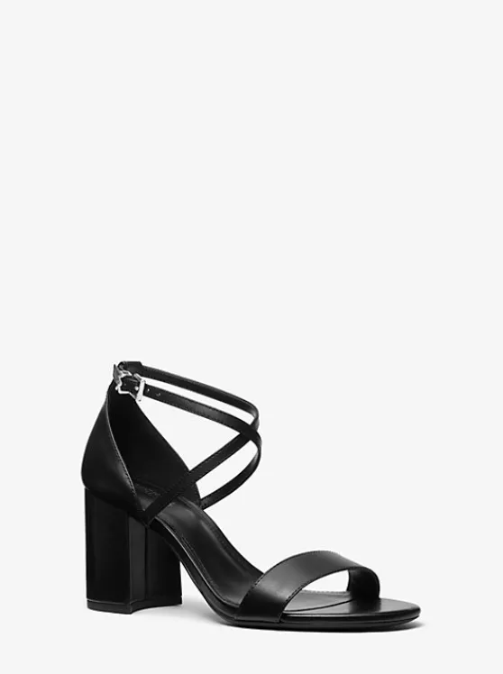 Michael Kors Sophie Flex Patent Leather Sandal BLACK Discount