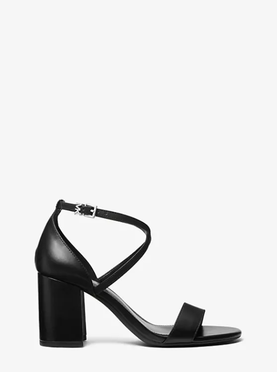 Michael Kors Sophie Flex Patent Leather Sandal BLACK Discount