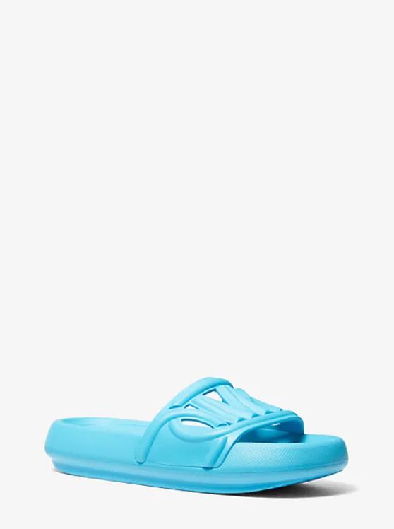 Michael Kors Splash Scuba Slide Sandal SANTORINIBLUE Online