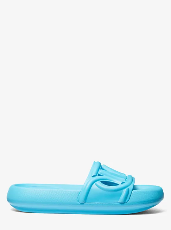 Michael Kors Splash Scuba Slide Sandal SANTORINIBLUE Online