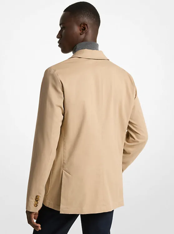 Michael Kors Stretch Cotton Twill Blazer | KHAKI Clearance