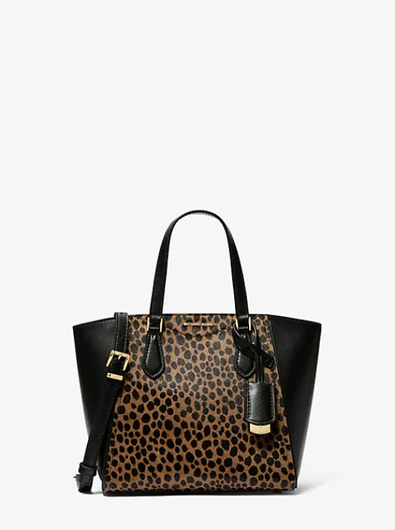 Michael Kors Taryn Small Cheetah Print Calf Hair Convertible Crossbody Bag HUSKMULTI Flash Sale