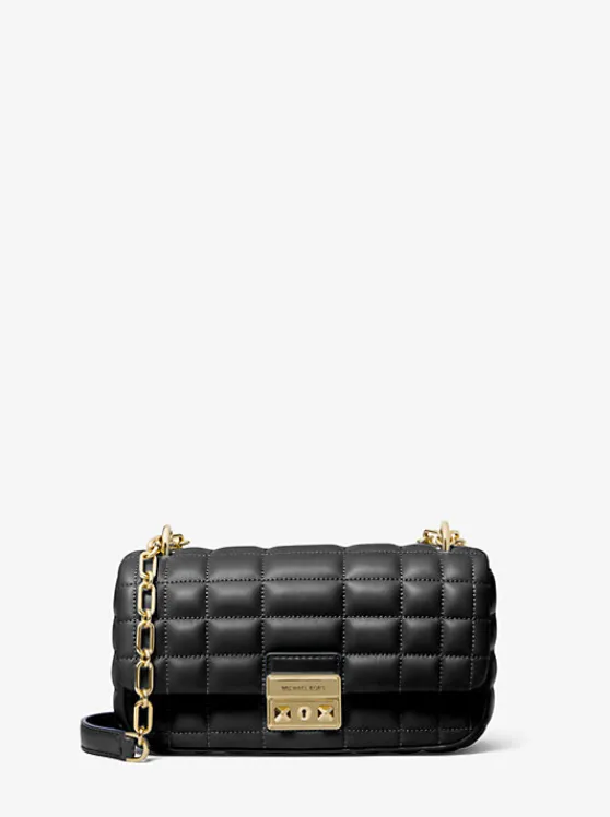 Michael Kors Tribeca Small Quilted Leather Shoulder Bag BLACK Online