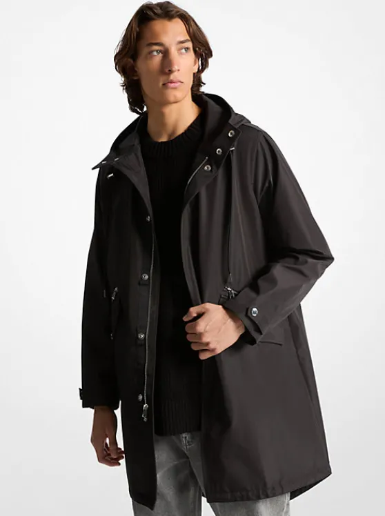 Michael Kors Water-Resistant Anorak BLACK Shop