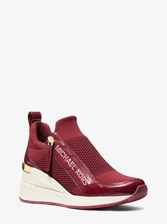 Michael Kors Willis Stretch Knit Trainer DEEPRED Shop