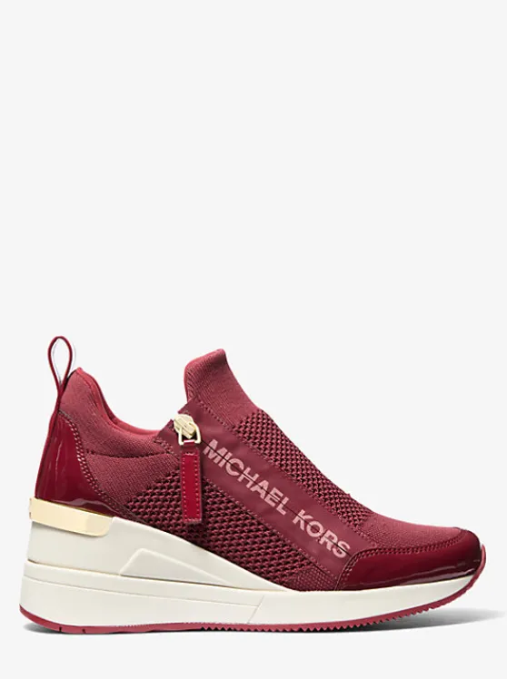 Michael Kors Willis Stretch Knit Trainer DEEPRED Shop