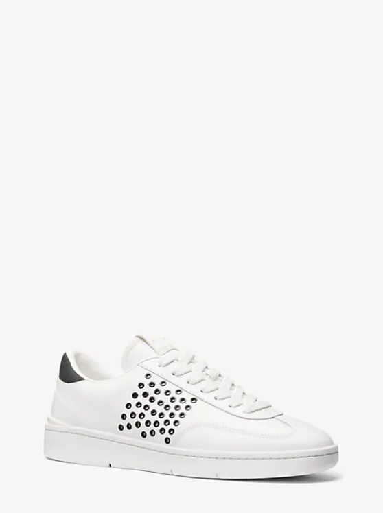 Michael Kors Wilton Grommeted Leather Sneaker OPTICWHITE New