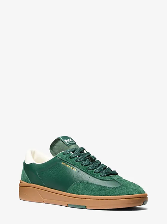 Michael Kors Wilton Leather and Suede Sneaker BOSCO Best Sale